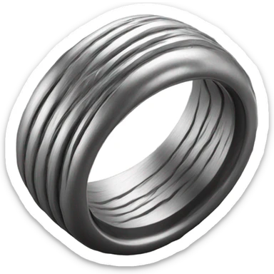 Wrinkly ring sticker