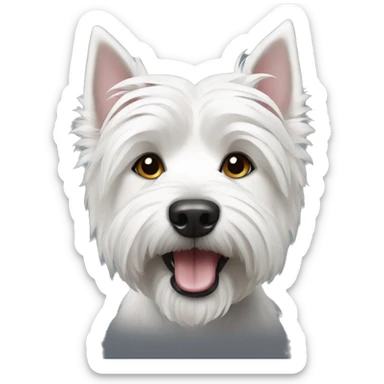 A Westie dog sticker