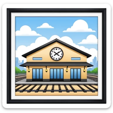railway station in PNG format sticker