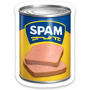 Can of spam sticker