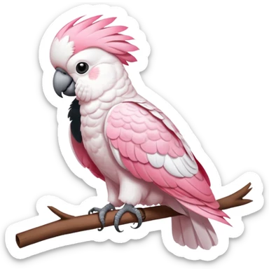 Rose breasted cuckatoo sticker