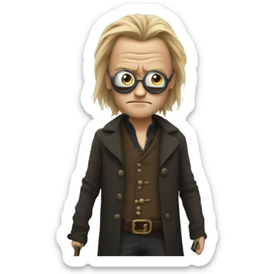 Mad-Eye Moody with a left glass eye sticker