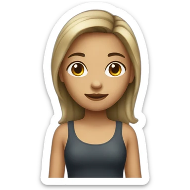 Girl with a croc top sticker