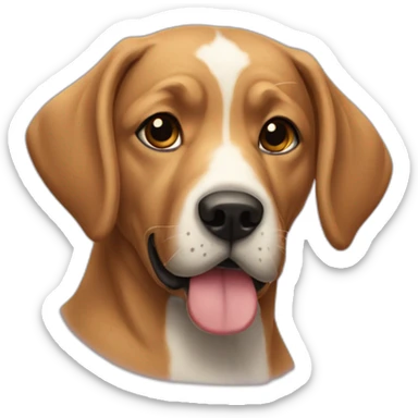 Chien qui fait le beau sticker