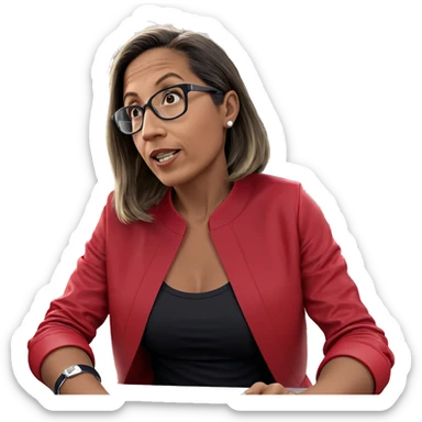 girl sitting by car sticker