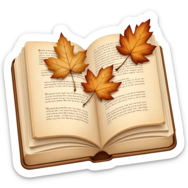 Beige Cozy pages autumn sticker