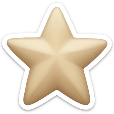 Beige star sticker