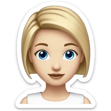 beautiful-girl-with-computer,blue-eyes,beautiful-girl-with-short-hair-with-computer,blue-eyes,white-skin,-makeup,short-light-brown-hair sticker