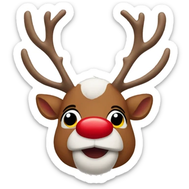 rudolph the red nosed reindeer sticker
