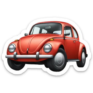 A volkswagen beetle sticker