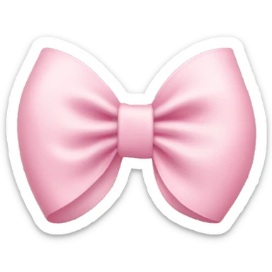 Light pink bow sticker