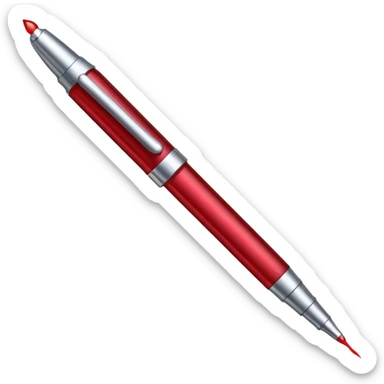 pen with blood drops sticker