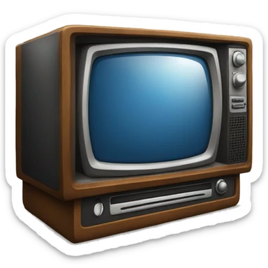 old tv sticker