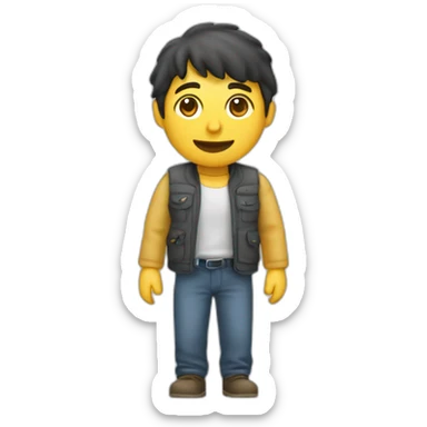 Une personne qui travaille en rayon sticker