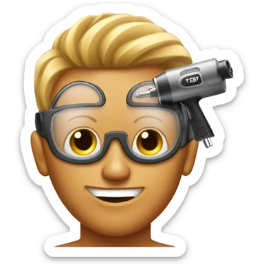 Spray tan gun  sticker