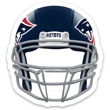 New England Patriots helmet sticker