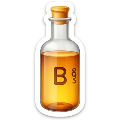 Vitamin b9 in a bottle sticker