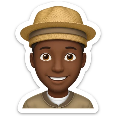 1800's African male sticker