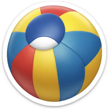Buttery beach ball  sticker