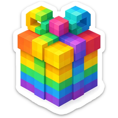 Rainbow gift sticker