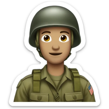 World war 2 Paratrooper black ant sticker