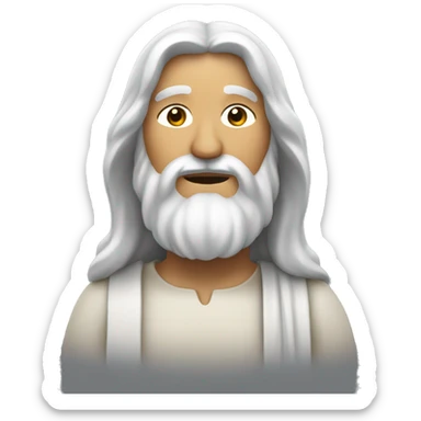 Jésus prie à genoux  sticker