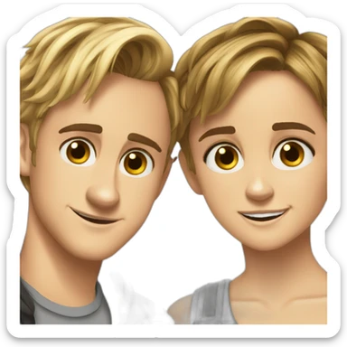 Emma Watson et Tom Felton sticker