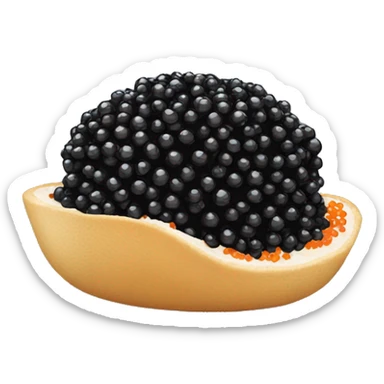 Black caviar  sticker