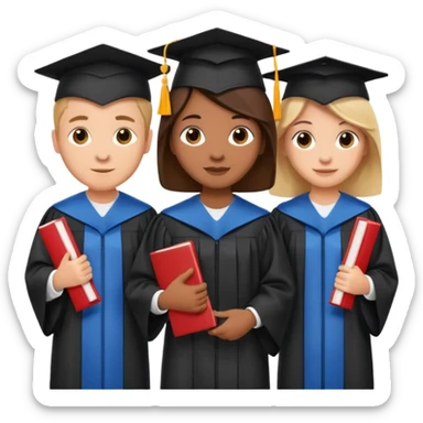 Trio utcm, utsm and uttvm. sticker