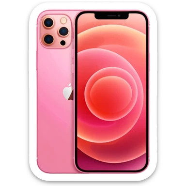 Pink iphone 12 pro max sticker