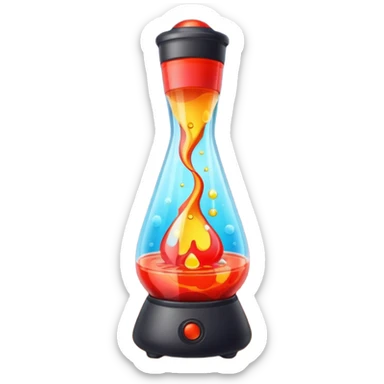 Lava lamp sticker