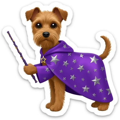 Dog wizard sticker