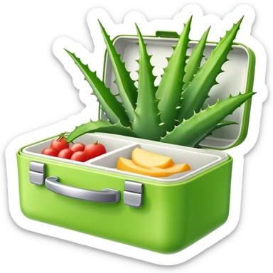 Aloe Green lunchbox sticker