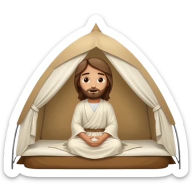 Jesus Christ tent sticker
