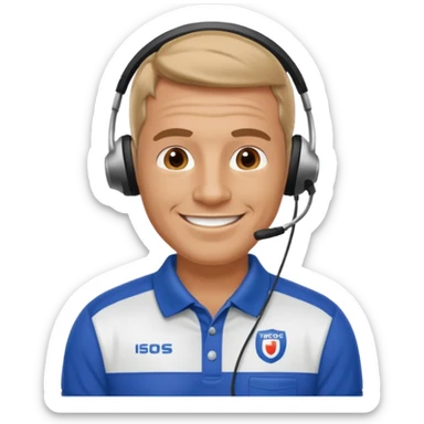 a football coach sticker