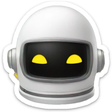 Space helmet with LED dollar signs for eyes   sticker