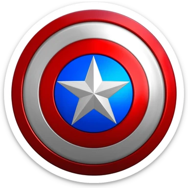 captain america shield sticker