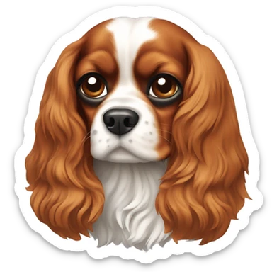 Cavalier King Charles Spaniel breed dog sticker
