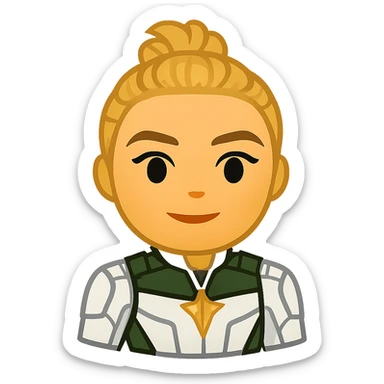 yelena belova played by florence pugh, marvel superhero emoji sticker