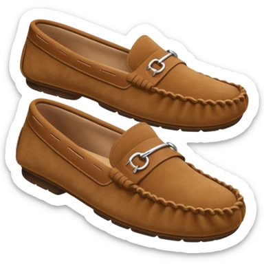 Women’s moccasins on a foot sticker