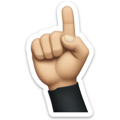 Batman thumb point to the side sticker