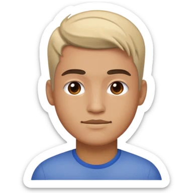 Male with fade sticker