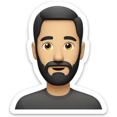 bearded-punjabi-combover-man-black-hair-thinking sticker