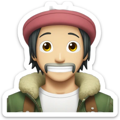 chopper from one piece sticker