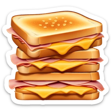 Grilled ham cheese sandwich sticker