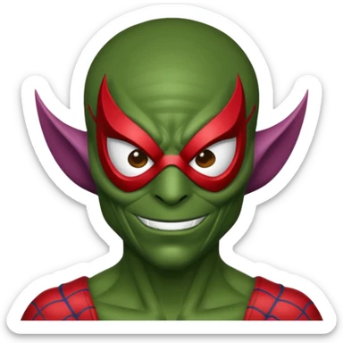 Green goblin's Spiderman  sticker
