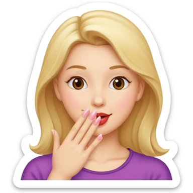 Me blowing kisses  sticker