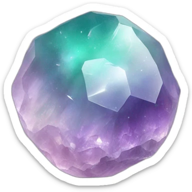 Pastel Fluorite Crystal Orb sticker