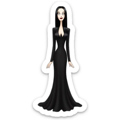 Morticia Addams sticker