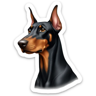 Doberman sticker